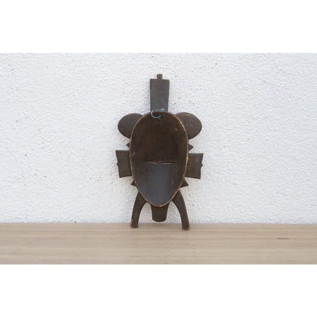 Wood Heritage Painted African Tribal Mask For Sale - Image 7 of 8