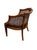 Baker Furniture Company Vintage Mid-Century Modern Cane Barrel-Back Armchair | Hollywood Regency Neoclassical Revival | Tufted Pink Plaid Upholstery For Sale - Image 4 of 18