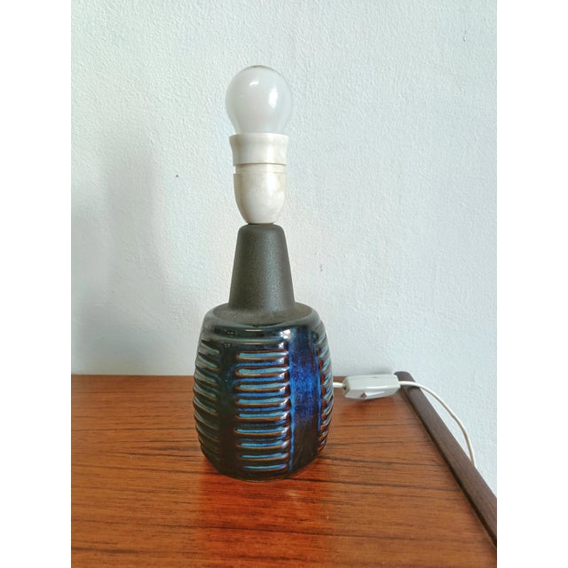 Danish Ceramic Table Lamp from Søholm, 1960s For Sale - Image 4 of 4
