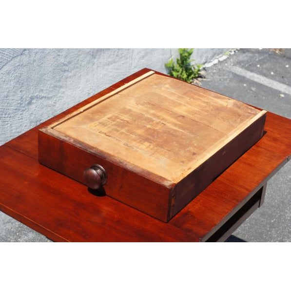 Cherry Wood Empire Dropleaf Table For Sale - Image 10 of 12