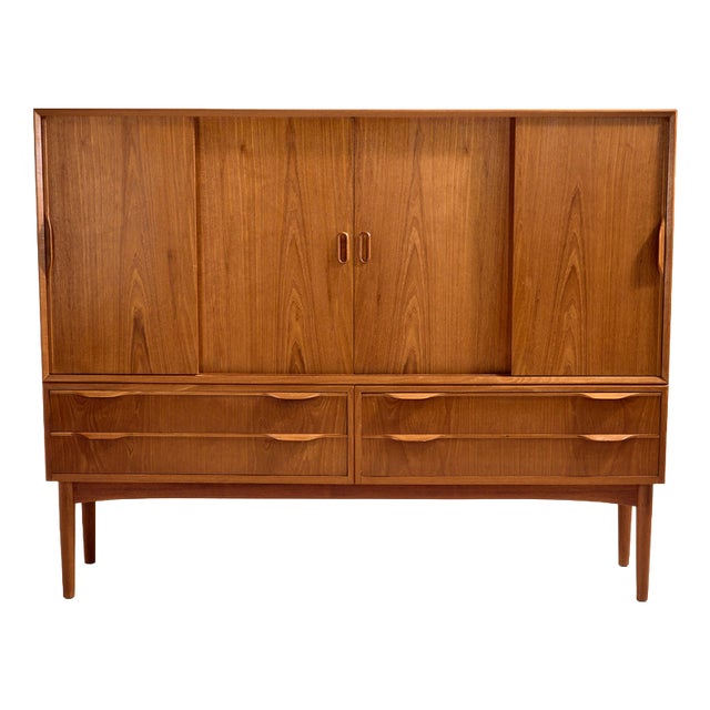 Vintage Teak Highboard, 1960s For Sale