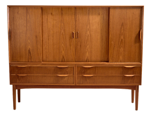 Vintage Teak Highboard, 1960s