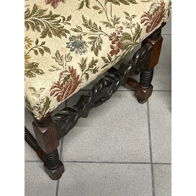Wooden Chairs from the 1940s with Turned and Carved Details, Set of 6 For Sale - Image 9 of 18