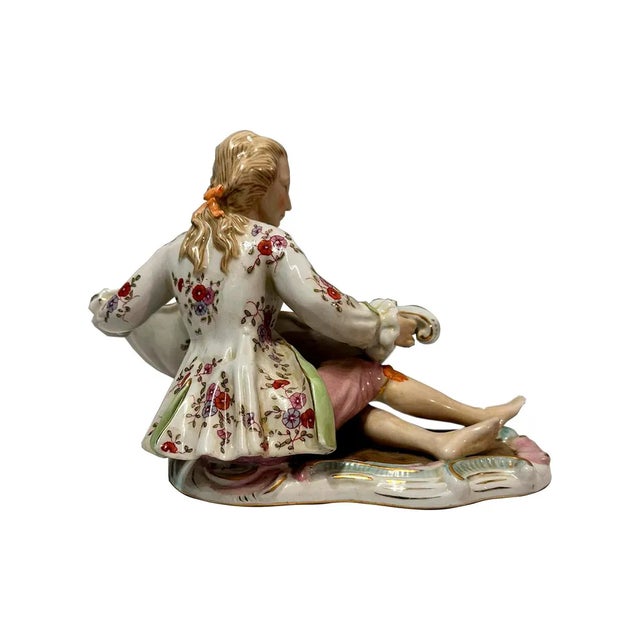 Late 19th Century 19th Century Rococo Porcelain Centerpiece by Maissen, Germany, 1880s For Sale - Image 5 of 7
