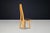 Sculptural Elm and Black Leather Dining Chairs, France, 1970s, Set of 6 For Sale - Image 10 of 17