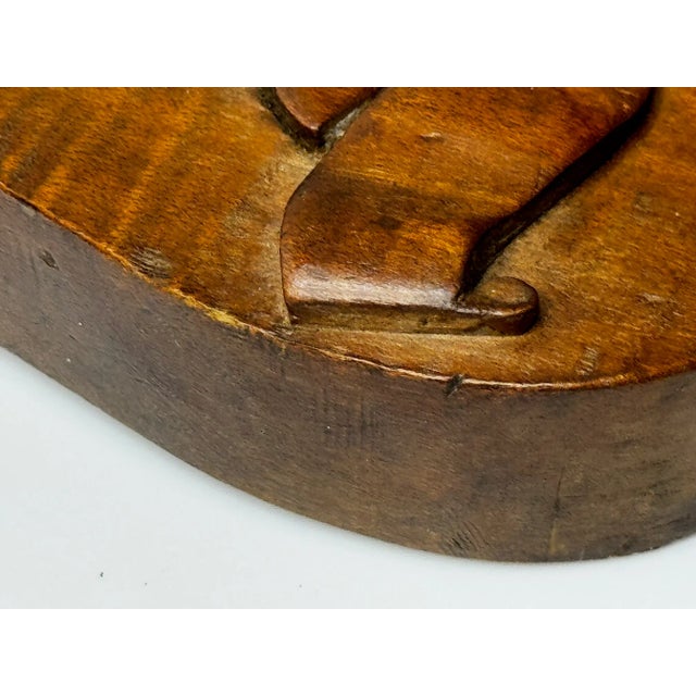 C1919 Hand-Carved Heraldic School Crest Plaque — Rivington & Blackrod Grammar School, Lancashire Wall Crest Sculpture For Sale - Image 16 of 18