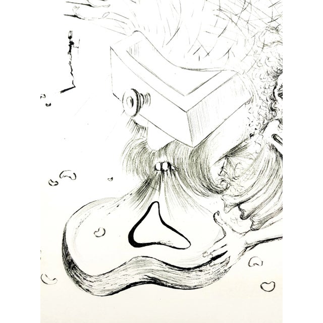 Salvador Dali - The Beach - Original Etching 1967 For Sale - Image 4 of 10