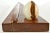 Mid-Century Modern Carved Fossil Stone Wedge & Egg For Sale - Image 3 of 6