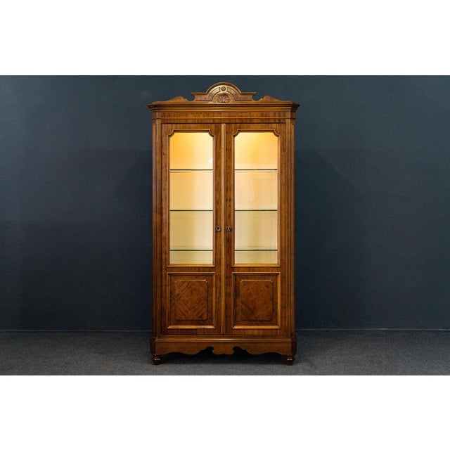 Wilhelminian Walnut Display Bookcase For Sale - Image 15 of 16