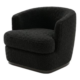 Ancla Swivel Chair in Black by Moanne For Sale