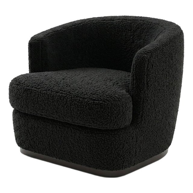 Ancla Swivel Chair in Black by Moanne For Sale