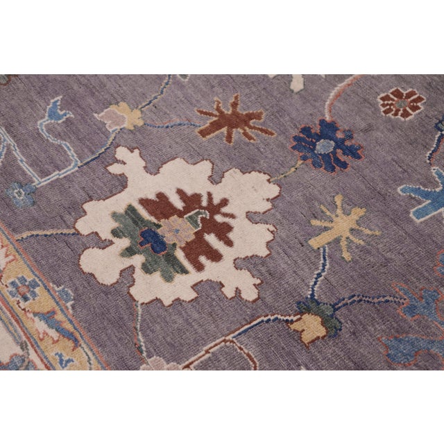 Tribal Kazak Gray/Ivory Wool Rug - 8'1''x9'5'' For Sale In New York - Image 6 of 10