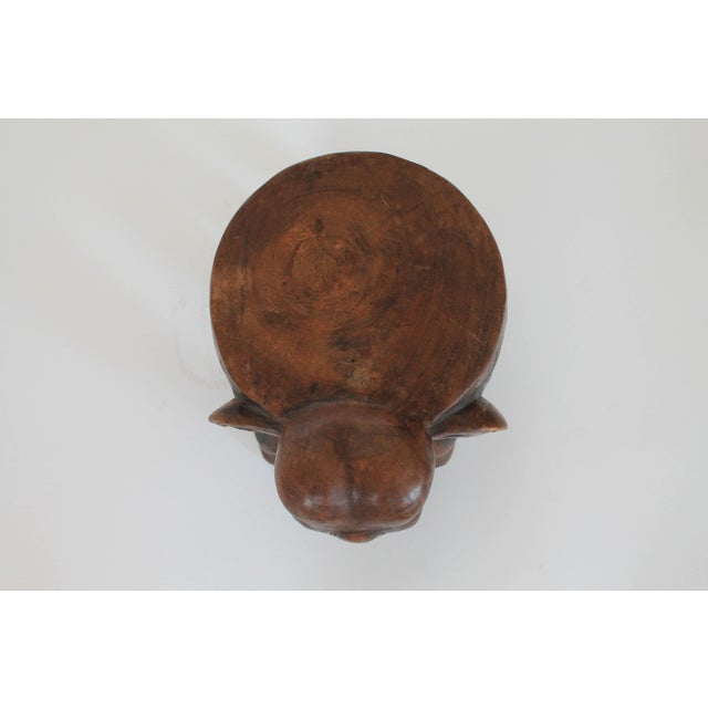 Carved Wooden Elephant Plant Stand Chairish