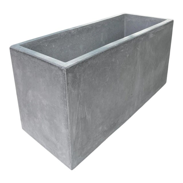 Modern Cement Planter Box For Sale
