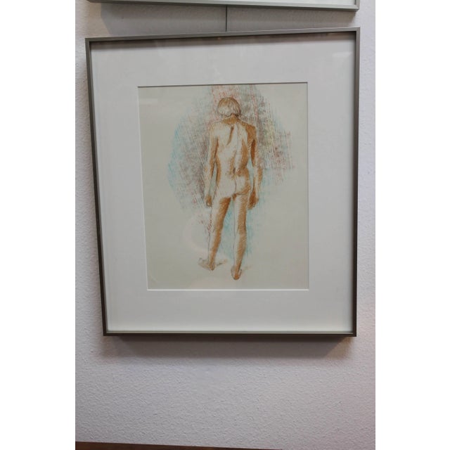 Duane Richard Raoul Faralla (1916 - 1996) nude drawing. We also have the front view available for sale. This drawing done...