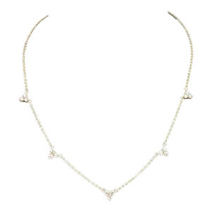 0.81 Ct Trio Diamond Necklace