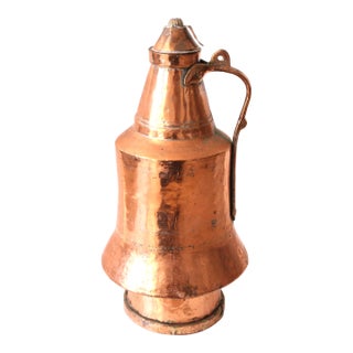 1940's Bell Shaped Copper Water Ewer-Pitcher For Sale