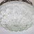 1970s Floral motif molded glass flush mount ceiling fixture For Sale - Image 5 of 5
