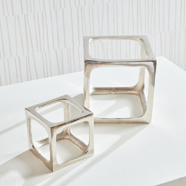 Kenneth Ludwig Chicago Cubist Sculptures, Set Of 2 For Sale - Image 4 of 4
