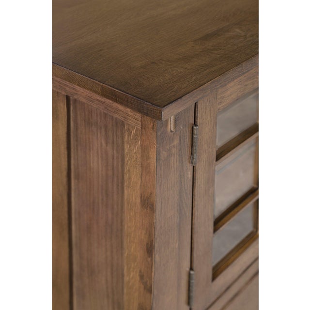 Mission Quarter Sawn Oak 60" Tv Stand (2 Colors Available) For Sale In Chicago - Image 6 of 18