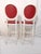 Late 20th Century Luigi 16 Style Ivory and Padded Bordeaux Stools - a Pair For Sale - Image 6 of 11