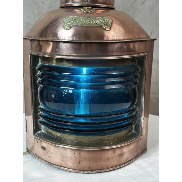 Copper Boat Lantern, 1890s For Sale - Image 10 of 15
