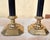 Pair of Vintage Brass & Black Enamel Candlestick Holders For Sale In Washington DC - Image 6 of 14