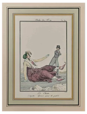 Philibert-Louis Debucourt, La Chute, Original Etching, 1797
