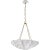 AERIN for Visual Comfort Signature Benit Medium Sculpted Chandelier in Plaster White & Gild For Sale