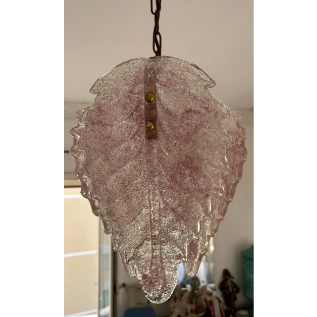 Murano Rose Bud Chandelier, 1980s For Sale - Image 3 of 11