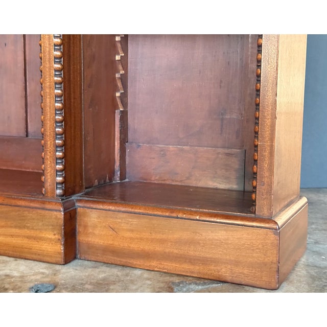 Edwardian Breakfront Bookcase of Mahogany From England For Sale In Austin - Image 6 of 12