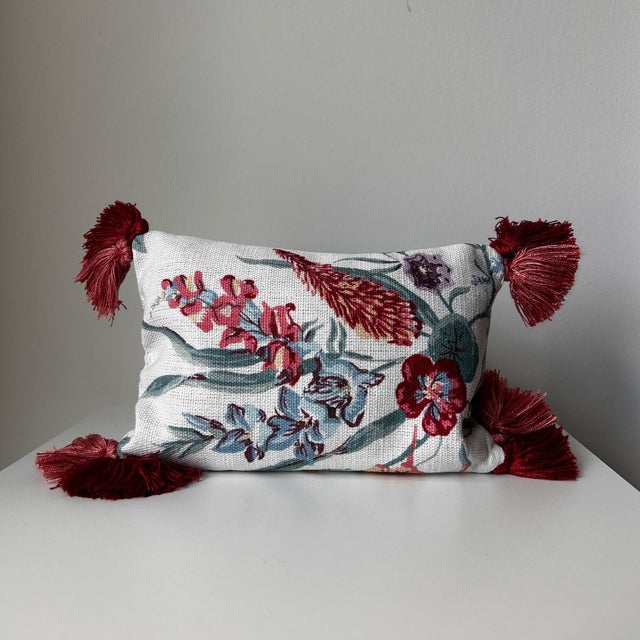 Brunschwig & Fils Nina Campbell, Kravet, Chelsea Textiles Lavender-Filled Decorative Pillows - Collection of 2 Large For Sale - Image 4 of 10