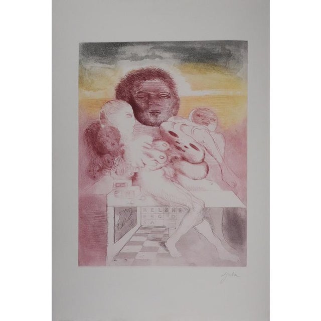 Popovic Ljuba, Silhouettes with Helen, Engraving For Sale - Image 8 of 8