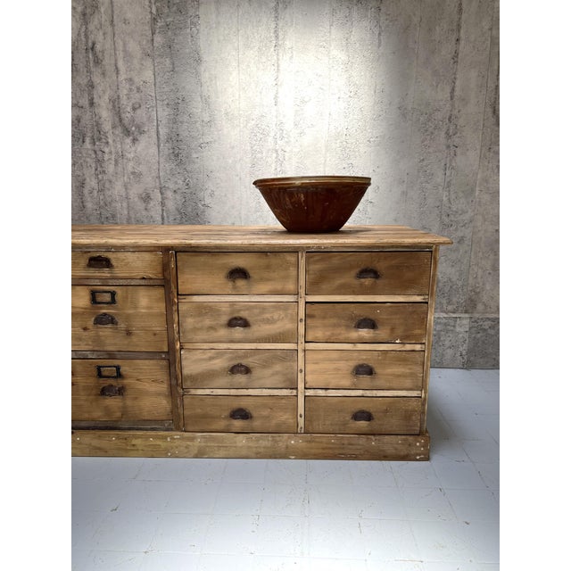 Rustic Haberdashery Shop Counter, 1890s For Sale - Image 4 of 14