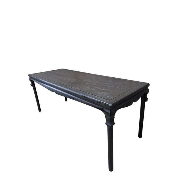 Vintage Shanxi Province Elm Table Authentic vintage elm table from Shanxi Province, China. Crafted from solid elm with a...