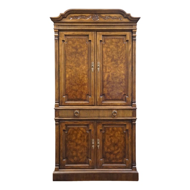 Drexel Heritage Cameo Classics Italian Neoclassical Tuscan Style 41" Clothing Storage Armoire 191-440 For Sale