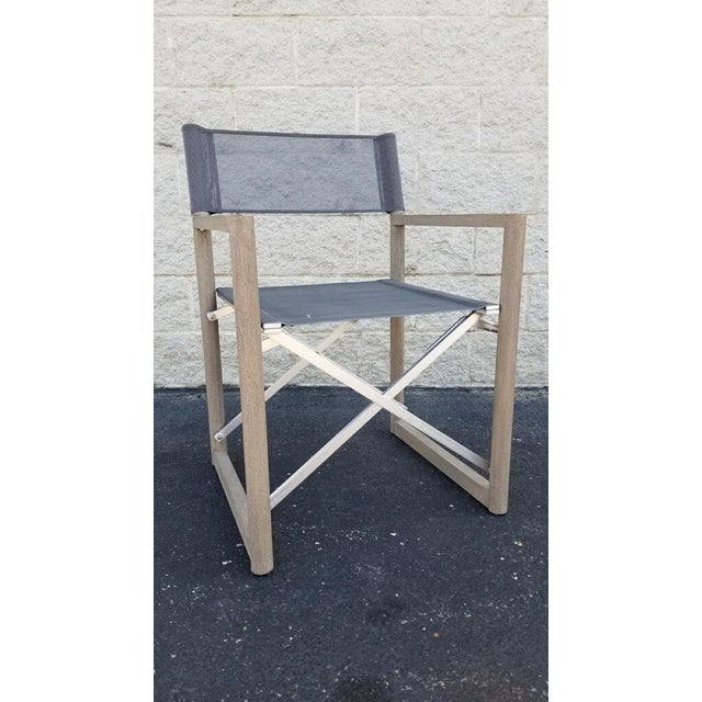 Restoration Hardware Outdoor Teak Directors Chair Chairish