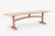 California Craft Nine Foot Hand Crafted Free-Edge Trestle Table For Sale - Image 4 of 13