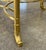 Metal La Barge Brass Coffee Table With Scallop Glass Top - Made in Italy For Sale - Image 7 of 8