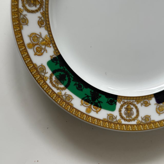 Rosenthal I Love Baroque and Roll Salad Plates by Versace for Rosenthal, 2000s, Set of 6 For Sale - Image 4 of 10