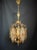 1960s Vintage 1960s French Solid Brass Glass Venus Chandelier For Sale - Image 5 of 13