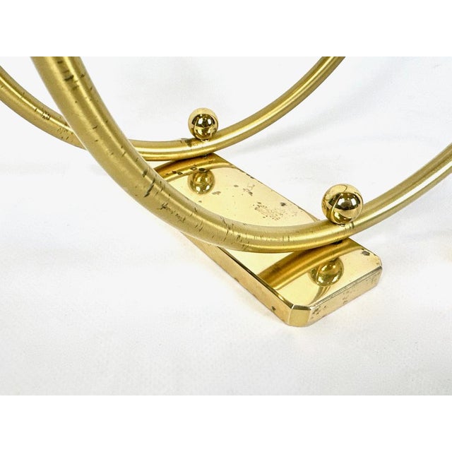 Gold German Postmodern Brass Candleholder, 1980s For Sale - Image 8 of 11