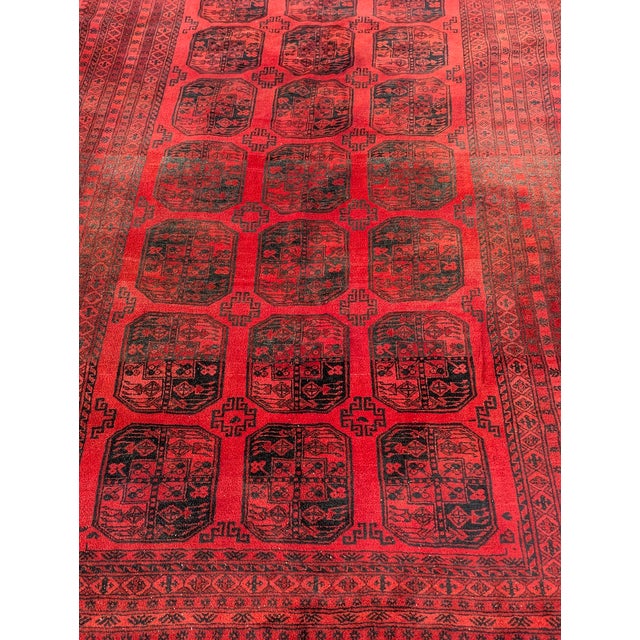 Vintage Traditional Afghan Rug, 1960s For Sale - Image 4 of 6