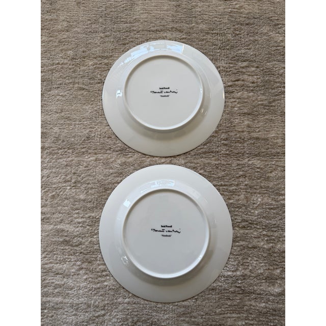 Two Swid Powell plates / a pair. Highly regarded collectible tableware pieces produced by an American design company...
