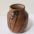 Burnt Umber Late 20th Century Studio Pottery Ceramic Earthenware Vessel With Irregular Glaze Brushstrokes For Sale - Image 8 of 12