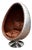 Swivel Egg Chair with Tan Leather Upholstery from Aviation For Sale