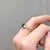 Green 1.5ct Emerald Ring with Earth Mined Diamonds in Solid 14k Yellow Gold Oval Size 6.75 For Sale - Image 8 of 8