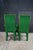 Mid 20th Century 8 Mid 20th Century Hollywood Regency Green Velvet Parsons Style Dining Chairs After Milo Baughman For Sale - Image 5 of 18