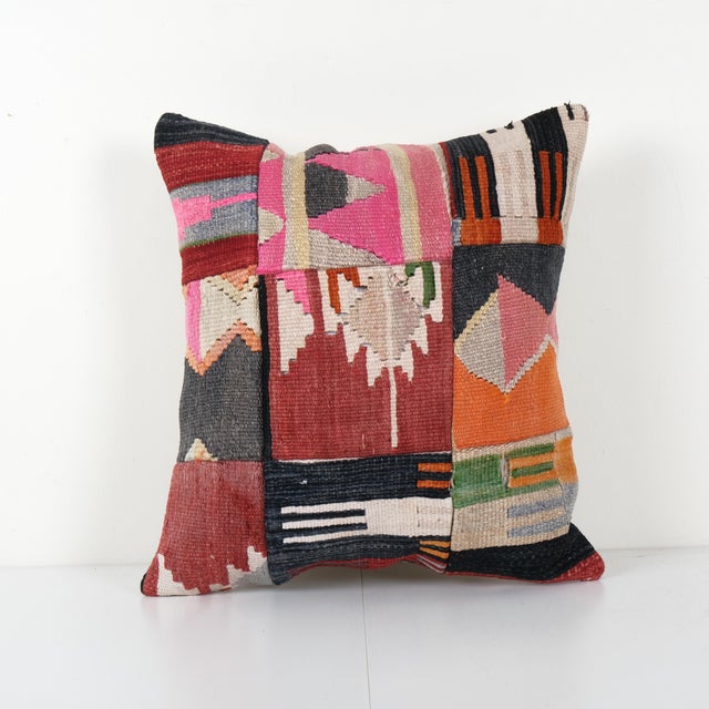 Striped Wool Kilim Pillow Cover Chairish