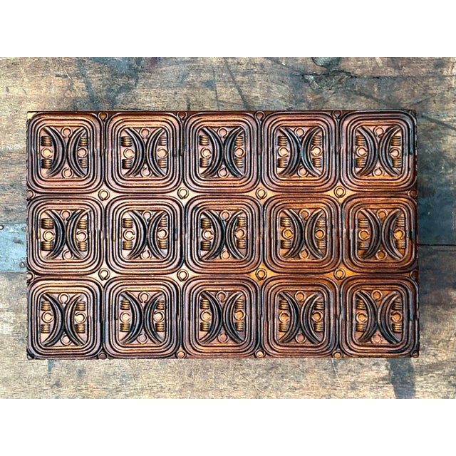 Late 20th Century Vintage MCM Brutalist Lidded Box For Sale - Image 5 of 12